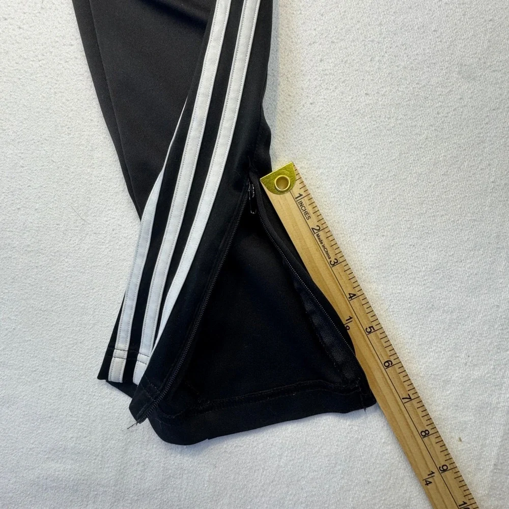 Adidas Tiro Track Pants Mens Medium Black 3-Stripe‎ Zippered Cuffs
